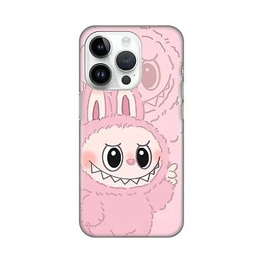 dvi kabel: Silikonska maska sa printom za iPhone 14 Pro 6.1, model La Bubu Pink — 1