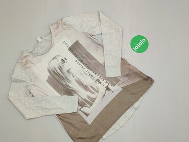 Moda: Bluza, XS (EU 34), wzór - Print, kolor - Szary