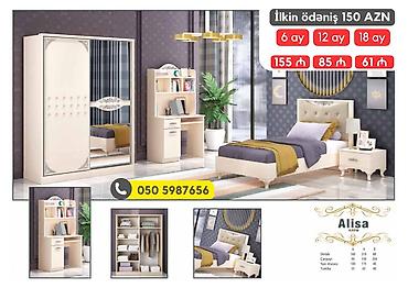 Uşaq mebeli: Oğlan və qız üçün, Yeni, Təknəfərlik çarpayı, Komod, Tumba, Yazı masası — 5