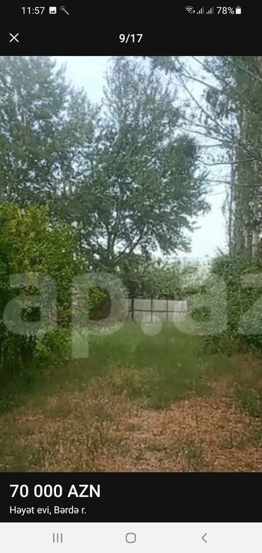 Həyət evləri və villaların satışı: TECİLİ Berde rayon hacìlar kendi yola yaxın 4 otaq zal heyetyani bag — 11