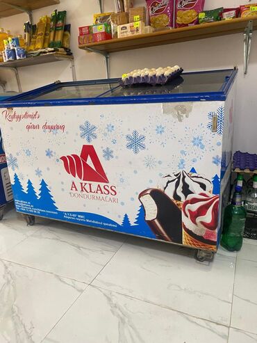 soyuducu mator: A Klass dondurma vitrini (şüşə sürgülü üst qapaqlı dondurucu) -