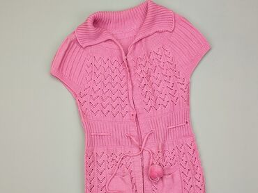 sweterek neonowy róż: Sweterek, 10 lat, 134-140 cm, stan - Bardzo dobry