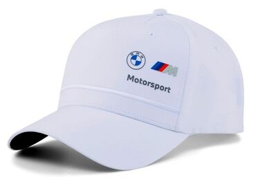 мужское партмоне: Бейсболка BMW M Motorsport, белая. Высококачественный 3D-логотип BMW