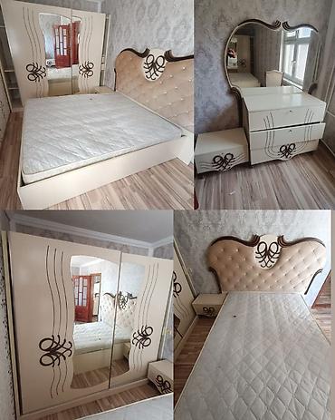 matras satisi: Yataq dəsti satılır 450₼. matrası var.Ünvan Sumqayıt 3 cü — 1
