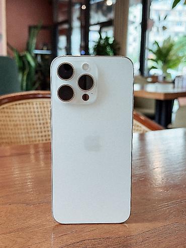 iphone d: IPhone 15 Pro Max, Б/у, 512 ГБ, White Titanium, Защитное стекло, Чехол, Кабель, 89 % — 1