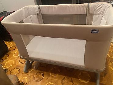 hava döşək: Chicco körpə beşik–yatırca (side-sleeping) və Kidilo yemək stulu dəsti — 1