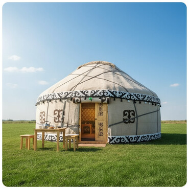 Аренда юрт: Аренда юрты, Каркас Деревянный, 85 баш — 1
