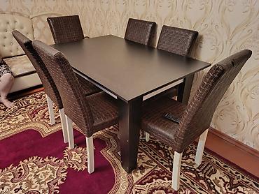 Digər mebel: MehimMasa dəsti 6 stulla 250₼ Masa açılmır. Ünvan Maştağa (90335) M — 1
