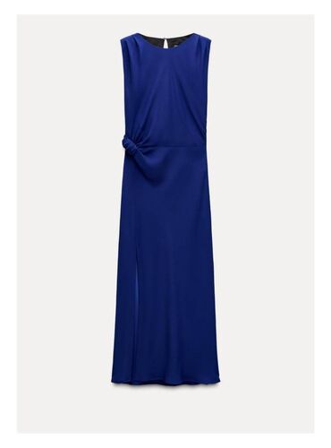 tirkizne haljine: Zara S (EU 36), color - Blue, Cocktail, Without sleeves