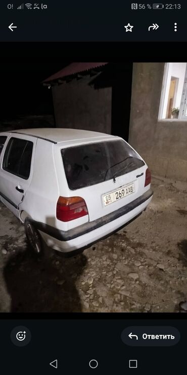 машина кж каракол: Volkswagen Golf: 1994 г., 1.6 л, Механика, Бензин