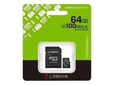 Memorijske kartice za kamere: Kingston Canvas Select Plus microSD memorijska kartica 64GB + SD — 1