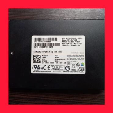 ssd ������ ���������������� 2 5 в Кыргызстан | Жесткие диски, переносные винчестеры: SSD диск Samsung CM871 объемом 128 Гб формата 2.5" (толщиной 7 мм) с