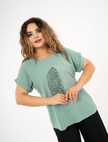 эски кийимдер: Футболка, Классикалык модель, Пахта, Жаңы, 3XL — 3