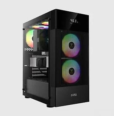 Ostali kompjuterski delovi: PC kućište AURA – midi tower sa RGB ventilatorima - Format — 16