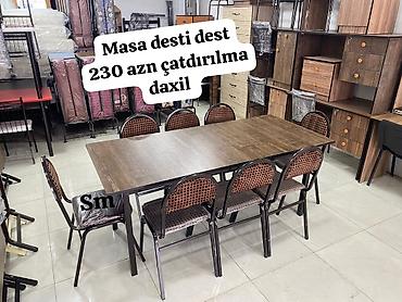 sumqayit stol stul: Heyet ve balkon üçun masa desti 8 stul masa 230 azn Şeher içi — 1