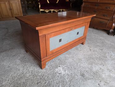 Ostali nameštaj: Drvena škrinja/klupa sa prostorom za odlaganje - Materijal: puno drvo — 6