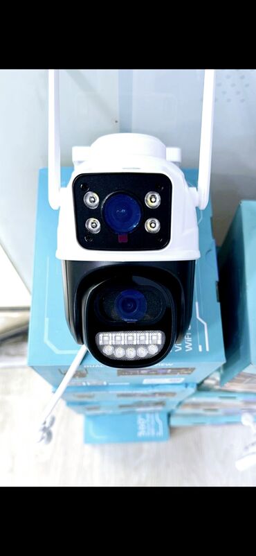 Videomüşahidə: Simsiz Wifi ptz 2 kamera 360° 8mp/4K Çöl səraiti ücün matorlu 2