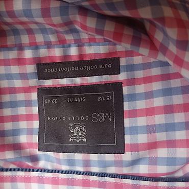 Košulje: Muška košulja M&S Collection – Slim Fit, L veličina - Materijal — 3