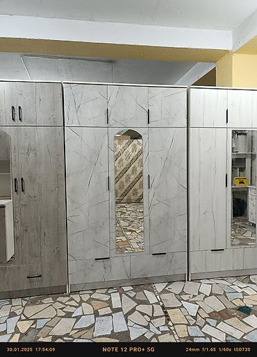 Шкафы для одежды: Шкаф для одежды, Новый, Прямой, ЛДСП — 7