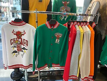 şort: Unisex kollecsiya – varsity stilində snap düyməli jaketlər — 4