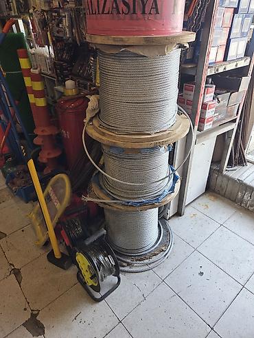 Metal troslar: Polad tros (polad kanat) – bobinlərlə her olcu var - Material: yüksək — 1