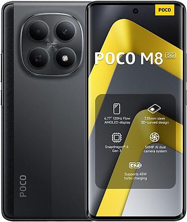 xiomi 14 lite: Poco M8, 256 GB, rəng - Qara, Zəmanət, Sensor, Barmaq izi — 1