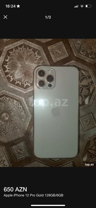 kreditle iphone x: IPhone 12 Pro, 128 GB, Matte Gold, Face ID