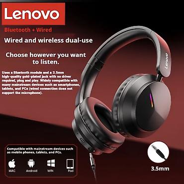 Qulaqcıqlar: Yeni Simsiz (Bluetooth) Qulaqcıqlar, Lenovo, rəng - Qara — 3