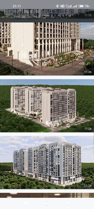 ordo: 1 комната, 53 м², Кок-Жар мкр Элитка, 11 этаж, ПСО (под самоотделку) — 6