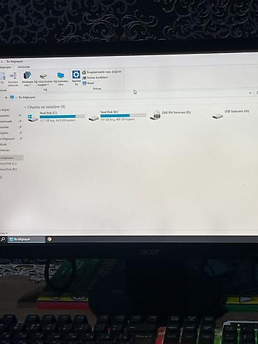 video dvd: Oyun üçün stolüstü kompüter dəsti - Monitor: Acer LCD monitor — 4