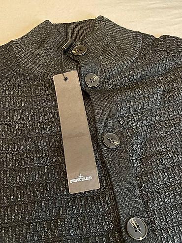 nike tech flecce: Мужской вязаный кардиган Stone Island на пуговицах. - Фактурная вязка — 6