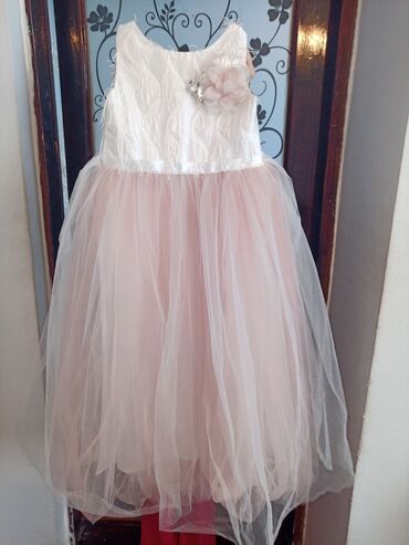 biserli donlar: Детское платье Baby Pink, цвет - Белый