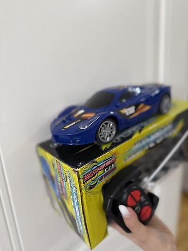 124 kupe: Uzaqdan idarə olunan Speed Car oyuncaq maşın - Rəng: mavi, yarış — 4