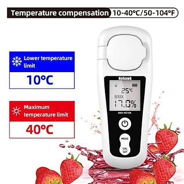 şeker: Nohawk BM-07 Professional Rəqəmsal Refraktometr (Brix Metr) 0–55% Brix — 1