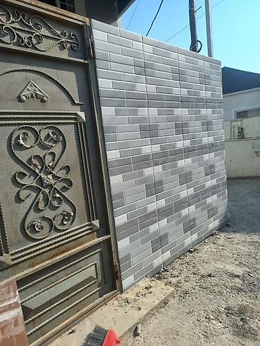 daravaza: Fasad üçün keramika plitə işləri - Xarici divarlar və darvaza yanları — 4