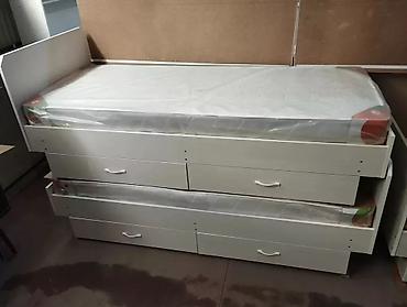 bunk bed: Односпальная кровать, Новый, С матрасом, длина - 190 см — 3