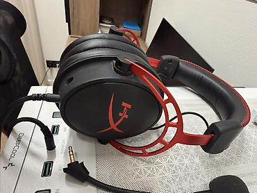 Проводные гарнитуры: Игровая гарнитура HyperX Cloud Alpha Коробка есть! Микрофон работает — 1