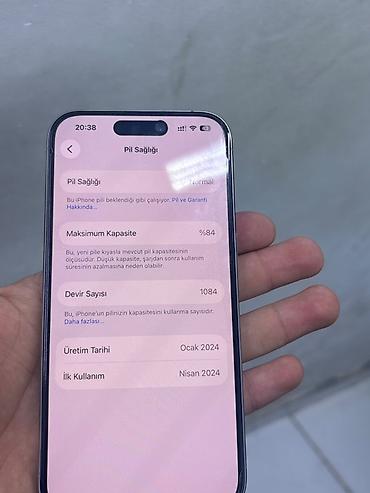 iphone se 2020 satilir: IPhone 15 Pro, 128 GB, Gümüşü, Face ID — 5