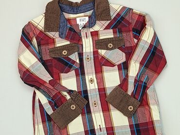 Shirts: Shirt 1.5-2 years, condition - Very good, pattern - Cell, color - Red