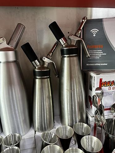 Кондитерский инвентарь: Сифон для взбитых сливок/пен и соусов - Материал корпуса: нержавеющая — 1