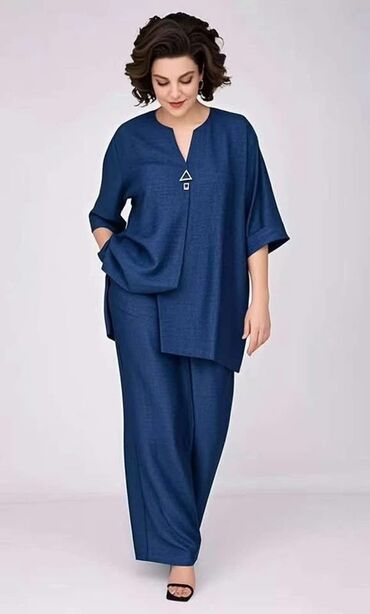 kompleti pantalone i prsluk: 2XL (EU 44), 3XL (EU 46), 4XL (EU 48), Jednobojni, bоја - Svetloplava