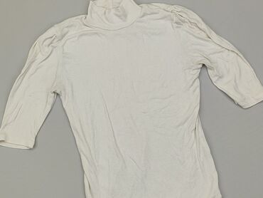 białe bluzki z falbankami zara: Golf, Zara, S, stan - Dobry