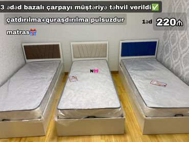 Çarpayılar: Satılır:*Birbaşa istehsalçıdan BAZALI çarpayı* Qeyd:Yenidir,sifarişlə