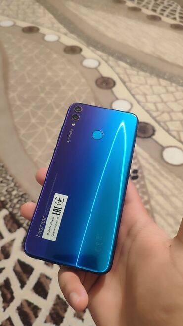 Honor: Honor 8X, 64 GB, rəng - Bənövşəyi, Barmaq izi, Face ID