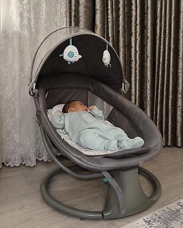 Beşiklər: Uşaq yelləncəyi/relaks kreslosu - Ergonomik oval oturacaq forması – — 1