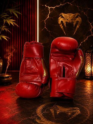 Перчатки: Боксерские перчатки Venum Elite (8 oz), красно‑золотые - Назначение — 2