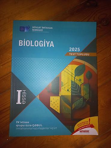 Məhsul: “Biologiya 2025 – Test Toplusu (I hissə)” Nəşriyyat: Dövlət — 1