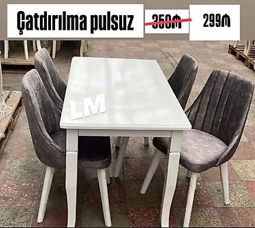 kuxna stol: Mətbəx üçün, Yeni, 4 stul — 1
