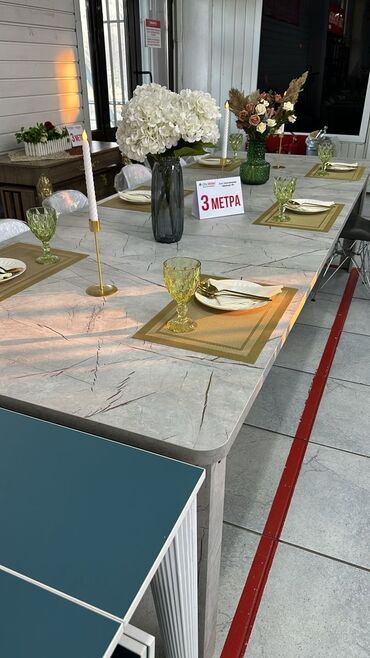 Столы для зала: 3 метровый стол трансформер "Овал" Размеры: длина 55-300 см ширина на — 5