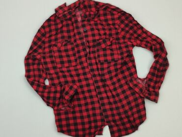 czerwona bluzki z koronką: Koszula Damska, XL, stan - Dobry
